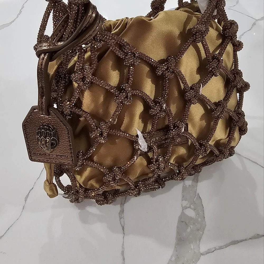 COPY - Kurt Geiger Brown and Gold Shoulder Bag - Picture 5 of 5